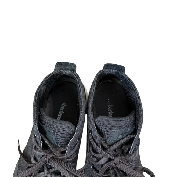 Timberland Davis Square Black Leather & Cordura Canvas Ortholite Chukka Shoe 10 - Picture 16 of 16